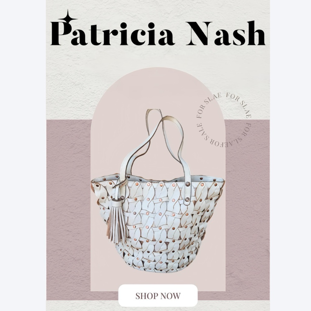 Patricia Nash woven leather tote bag - Picture 11 of 12